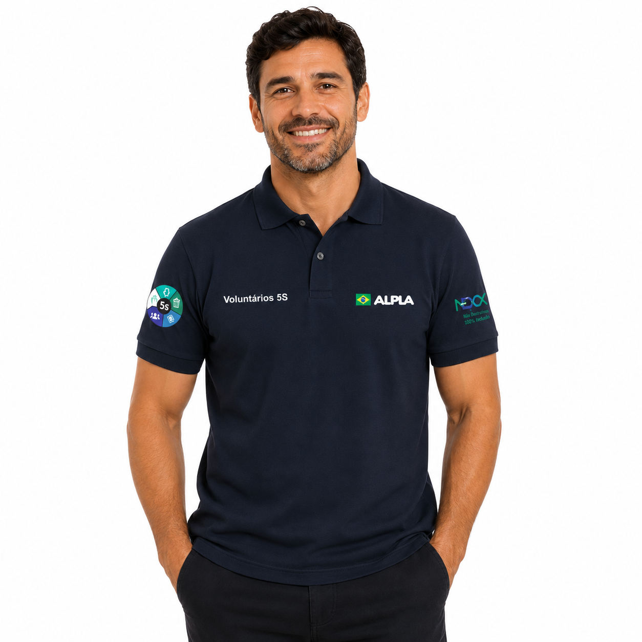 Polo personalizada para empresa cliente